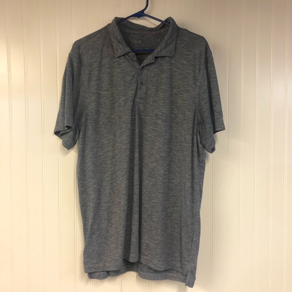 J. Crew Men's Short Sleeve Blue Polo Shirt XL